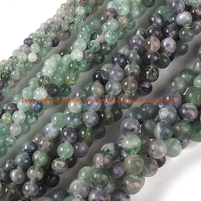 Natural Fluorite Beads Strands X-G-P530-B04-03-1