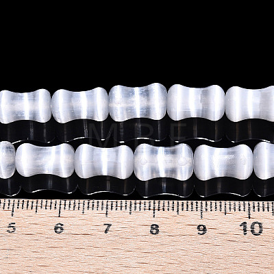 Dyed Natural Selenite Beads Strands G-T138-234A-1