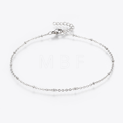 304 Stainless Steel Anklets AJEW-H013-05-1