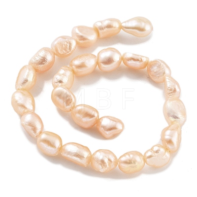 Natural Cultured Freshwater Pearl Beads Strands PEAR-P062-32B-1