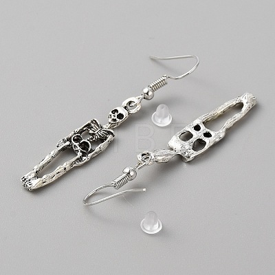 Bohemia Alloy Dangle Earrings for Women EJEW-WH0009-42A-1