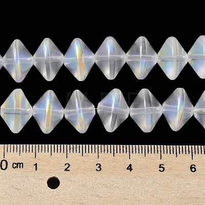 Electroplate Glass Beads Strands EGLA-G038-01A-AB02-1