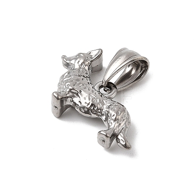 Animal Theme 304 Stainless Steel Pendants STAS-B167-27G-P-1