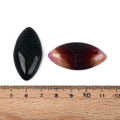 Dyed Natural Agate Cabochons G-T144-78M-1