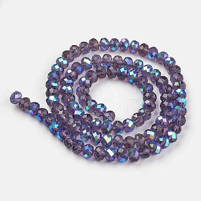 Electroplate Glass Beads Strands LS-EGLA-A034-T10mm-L13-1