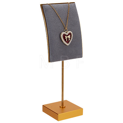 Velvet & Alloy Earrings Display Stands ODIS-WH0061-69B-1