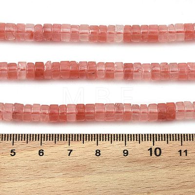 Cherry Quartz Glass Beads Strands G-M420-A09-01-1