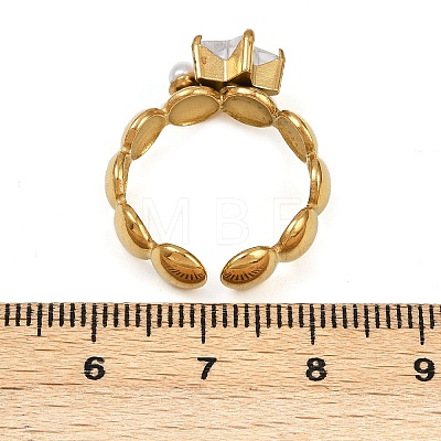 304 Stainless Steel Cuff Rings for Women RJEW-S639-03G-1