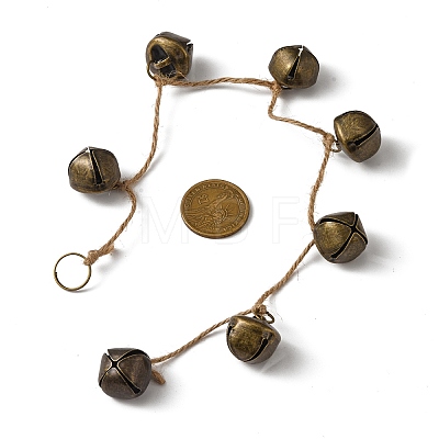 Iron Bell Pendant Decorations HJEW-JM02222-02-1