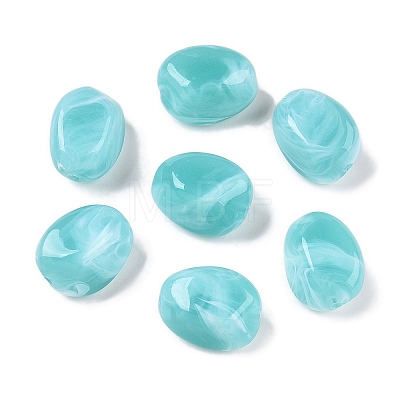 Opaque Acrylic Beads X-OACR-N137-36F-1