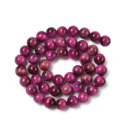Grade AB Natural Tiger Eye Beads Strands G-B133-A02-8MM-05-1