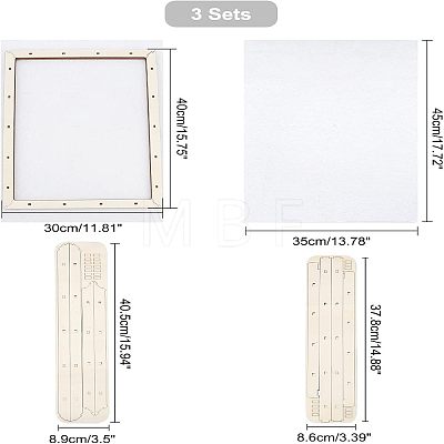 Basswood Assembled Paper Making Frame DIY-WH0308-1