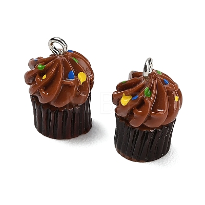 Opaque Resin Imitation Food Pendants RE-CBAF169-07B-1