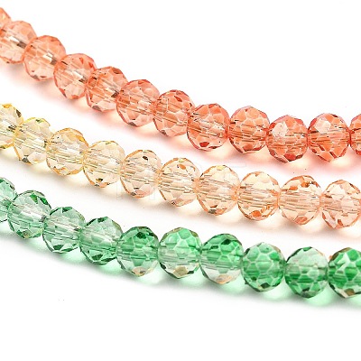 Transparent Painted Glass Beads Strands DGLA-A034-T4mm-A04-1