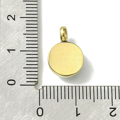 Ion Plating(IP) Real 14K Gold Plated 304 Stainless Steel with Glass Pendant FIND-Z028-31G-1