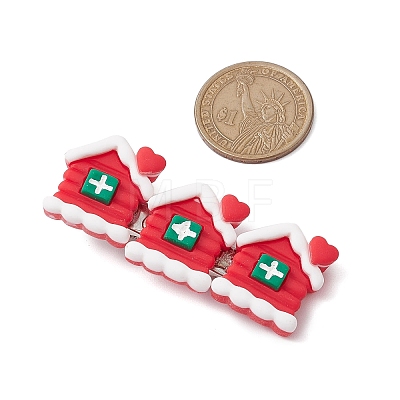 Christmas Theme Resin Alligator Hair Clips PHAR-JH00114-1