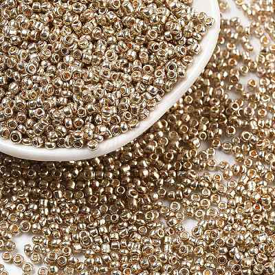 12/0 Electroplate Glass Seed Beads SEED-Q003-1-1