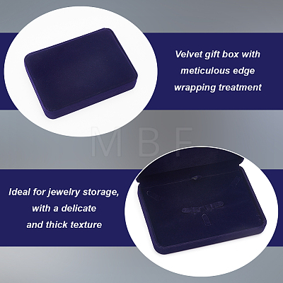 Velvet Jewelry Set Storage Gift Box CON-WH0104-10A-1