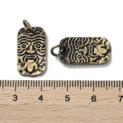 Tibetan Style Brass Pendants KK-M284-39AB-1