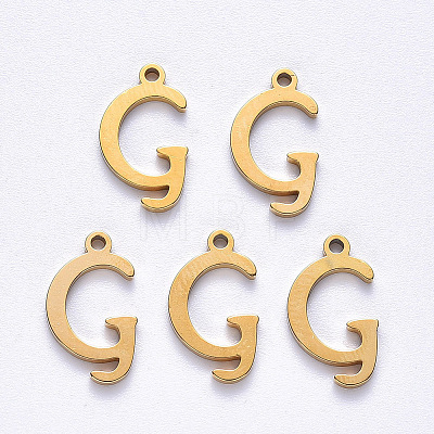 PVD Vacuum Plating 201 Stainless Steel Charms STAS-R105-G-G-1