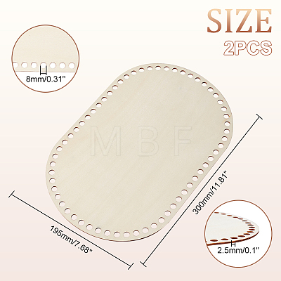   DIY Knitting Crochet Wooden Bag Bottom Shaper DIY-PH0010-24-1