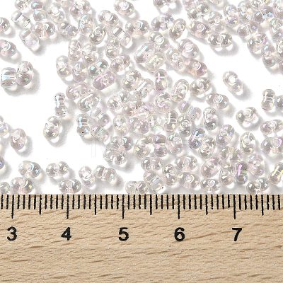 AB Color Plated Glass Seed Beads SEED-L011-06B-03-1