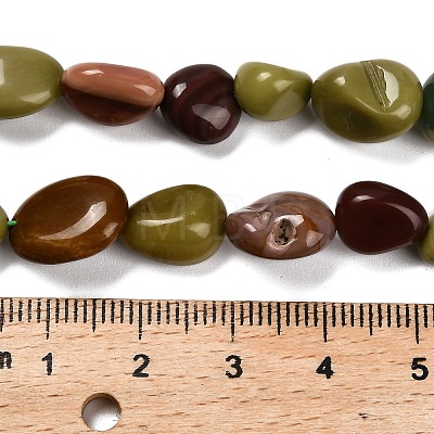 Natural Ocean Jasper Beads Strands G-P568-C07-01-1