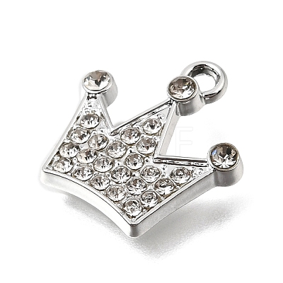 UV Plating Alloy Crystal Rhinestone Pendants RB-CBAD37D-34P-1