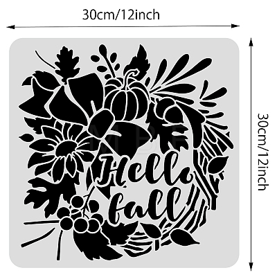 Large Plastic Reusable Drawing Painting Stencils Templates DIY-WH0172-608-1