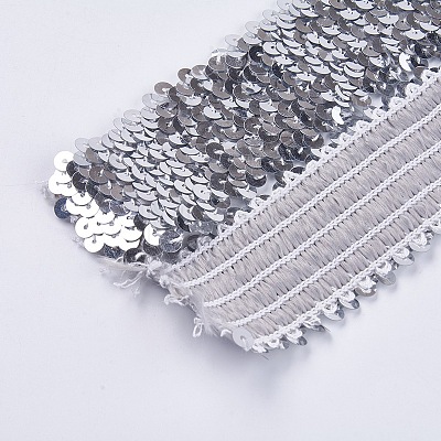 Plastic Paillette Elastic Beads PVC-WH001-A04-45mm-1