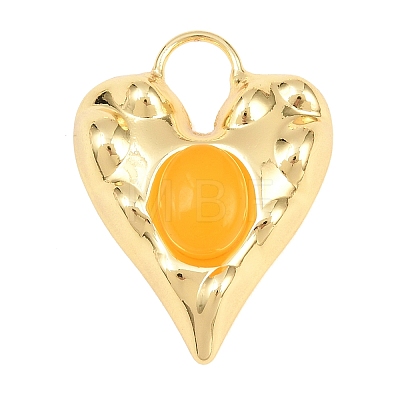 Dyed & Heated Natural Yellow Agate Pendants GG-G001-02G-06-1