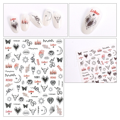 Halloween Paper Nail Art Stickers PW-WGEAAB4-07-1