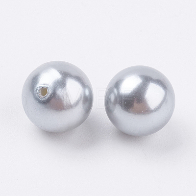 Shell Pearl Half Drilled Beads X-BSHE-G016-10mm-04-1