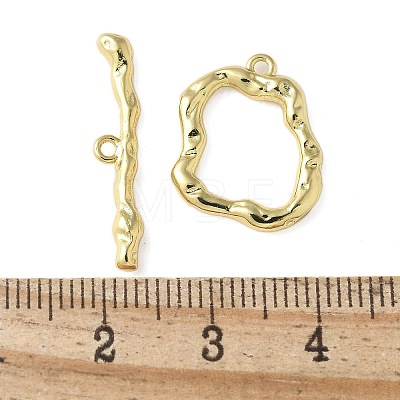 Brass Toggle Clasps KK-P290-14G-1