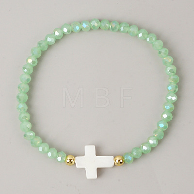 Bohemian Glass Beads Stretch Bracelets KO2121-13-1