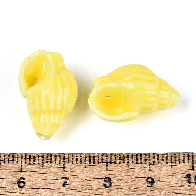 Handmade Printed Porcelain Beads PORC-T133-01D-01-1