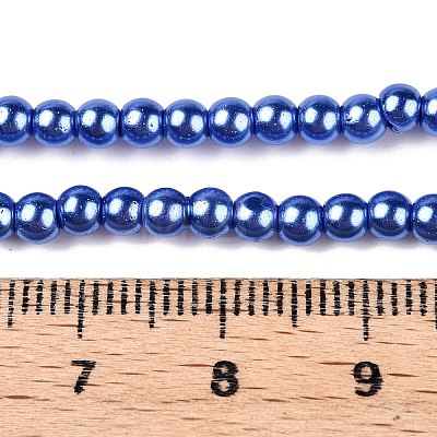 Baking Painted Glass Pearl Bead Strands HY-Q003-3mm-28-1