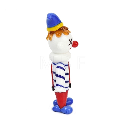 Handmade Lampwork Clown Display Decorations LAMP-Q005-12G-1