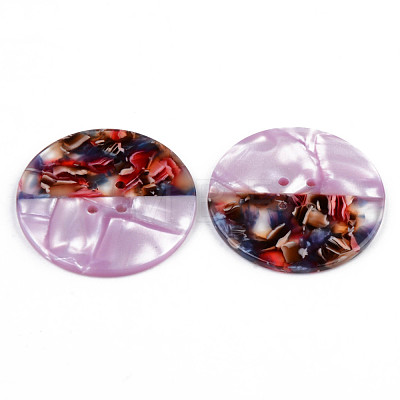4-Hole Cellulose Acetate(Resin) Buttons BUTT-S026-003C-01-1