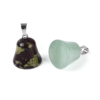 Natural Mixed Stone Pendants G-N349-15P-1