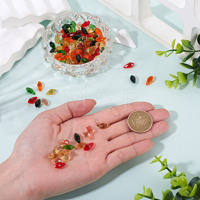 140Pcs 7 Colors Glass Beads GLAA-TA0004-36-1