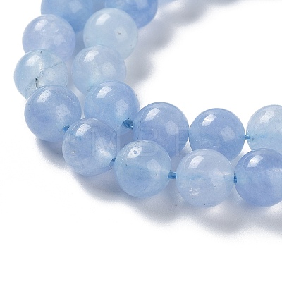 Dyed Natural Malaysia Jade Beads Strands G-G021-02B-07-1