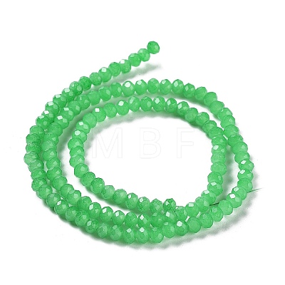 Baking Paint Imitation Jade Glass Bead Strands X-DGLA-A034-J4MM-A10-1