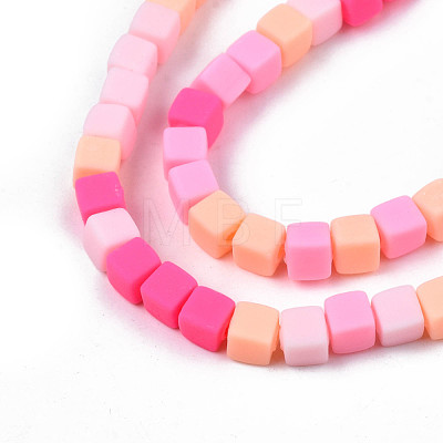 Handmade Polymer Clay Beads Strands CLAY-N008-061-09-1