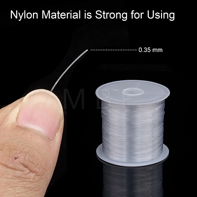 1 Roll Clear Nylon Wire Fishing Line X-NWIR-R0.35MM-1
