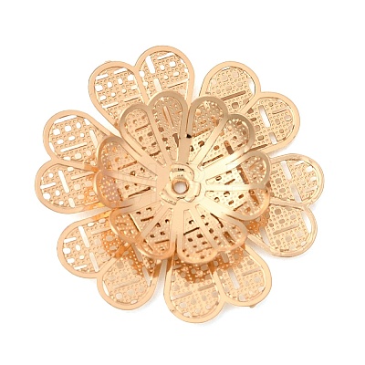 Brass Bead Caps KK-C167-03C-G-1