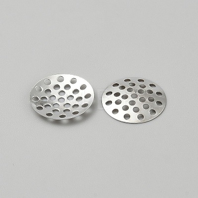 Iron Finger Ring Brooch Sieve Findings IFIN-WH0065-62A-P-1