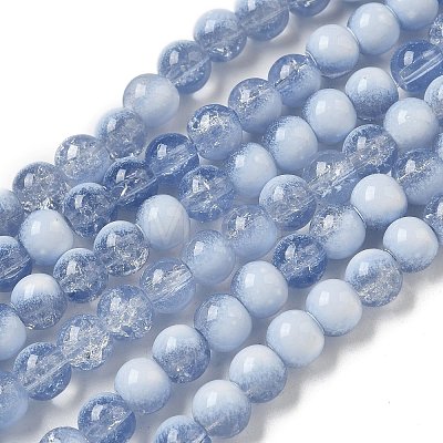 Crackle Glass Beads Strands GLAA-U001-6mm-14-1