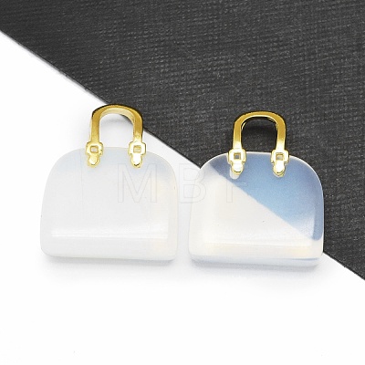 Opalite Brass Pendants KK-E274-01G-01-1