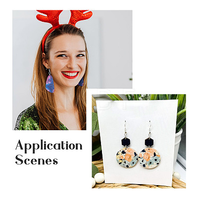 DIY Sublimation Dangle Earring Making Finding Kits DIY-BY0001-36-1